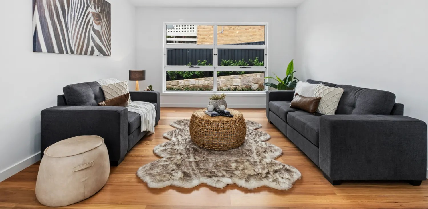 A styled dining space